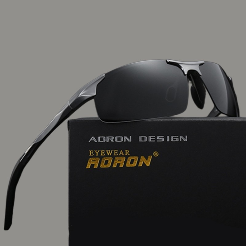 Aluminum HD Polarized Photochromic Sunglasses Men Eyewear Driving Sport Glasses