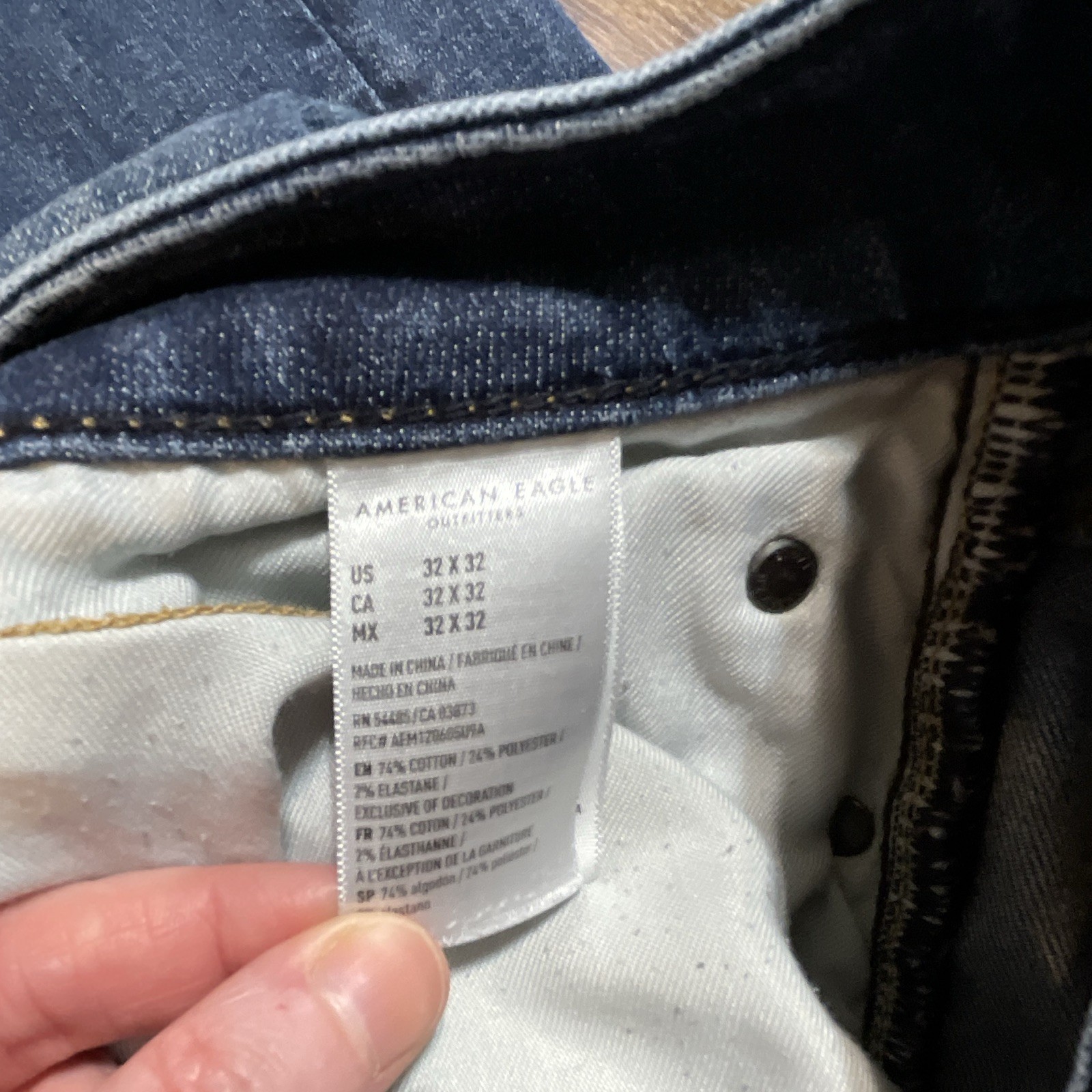 American Eagle AirFlex Bootcut Medium Wash Blue Stretch Denim Jeans 5-Pocket