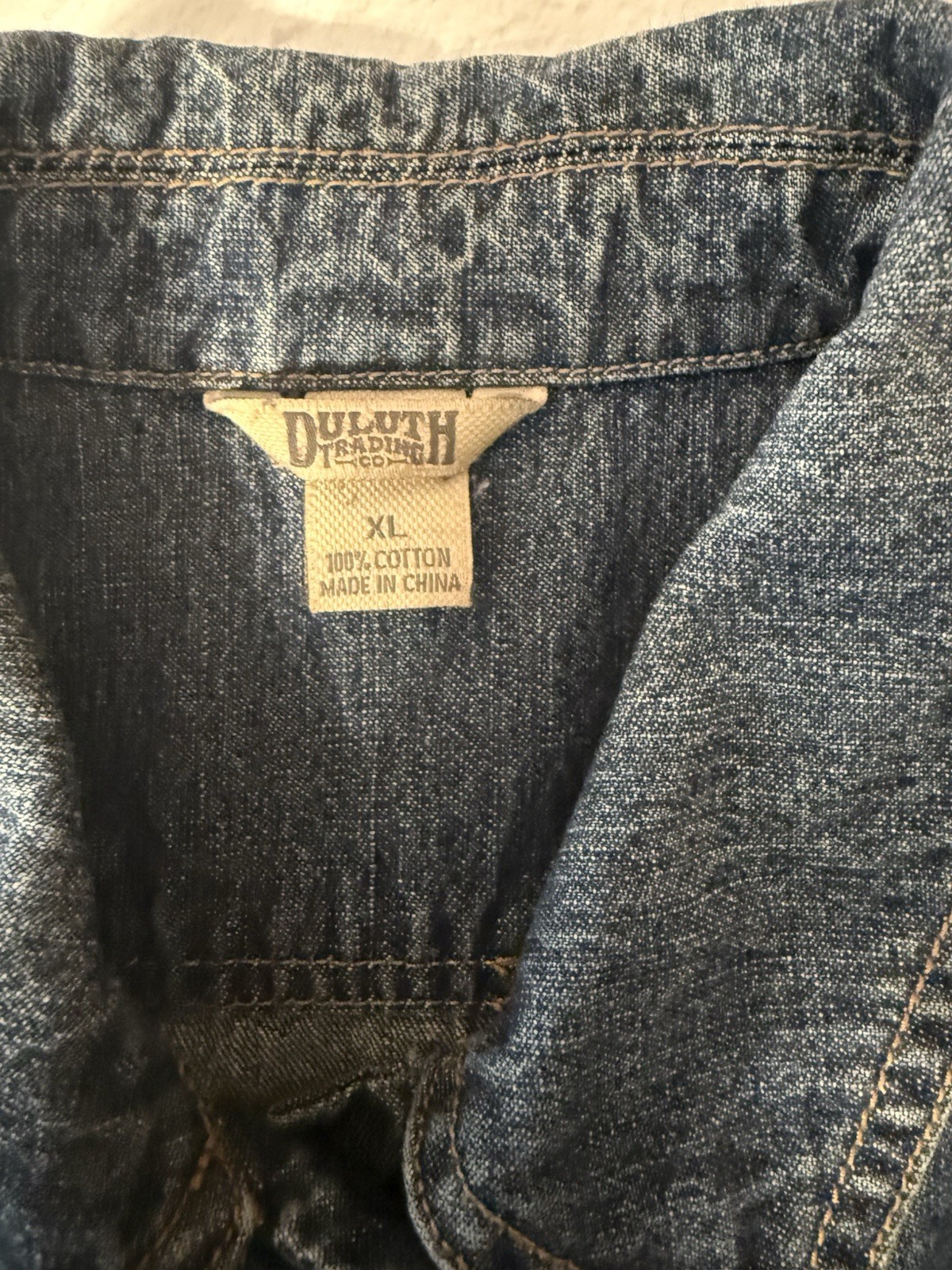 Duluth Trading Company Women’s Denim Jean Jacket Blue Xl