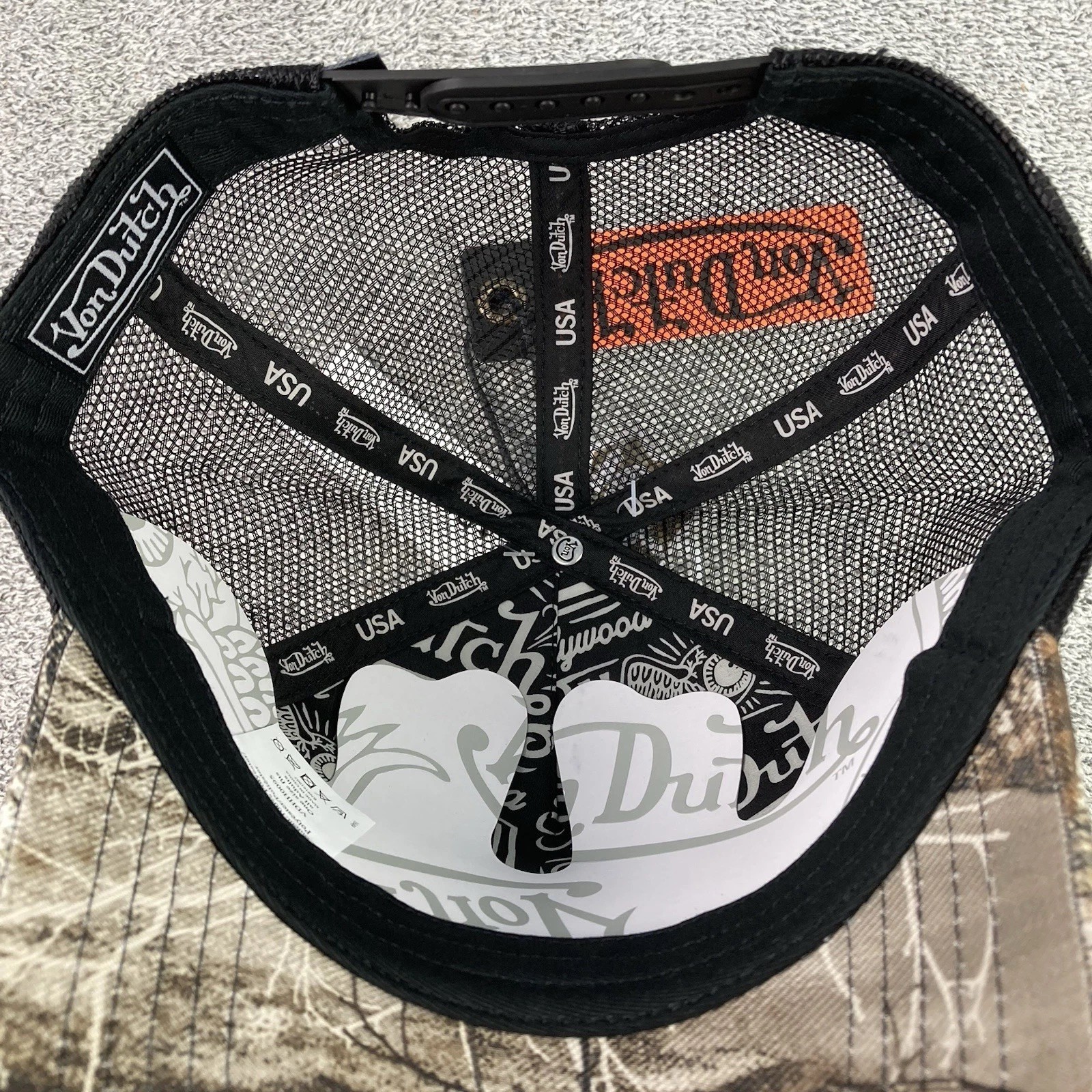 Von Dutch Realtree Edge Trucker Hat Snapback Mesh One Size Adjustable