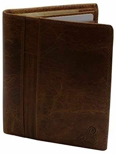 RFID Blocking Mens Leather Slim Bi-Fold Big Hipster European Wallet USA Series G