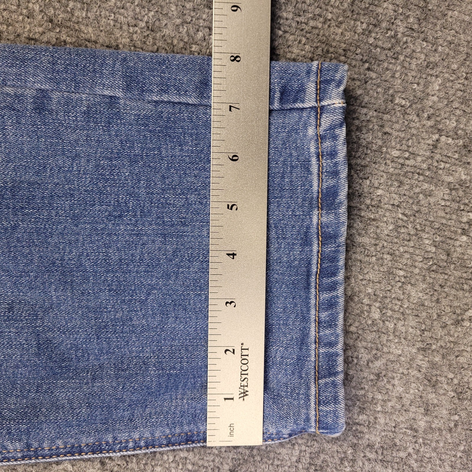 7D 7 Diamonds Denim Straight Jeans Womens 30×26.5 Blue High Rise Stretch