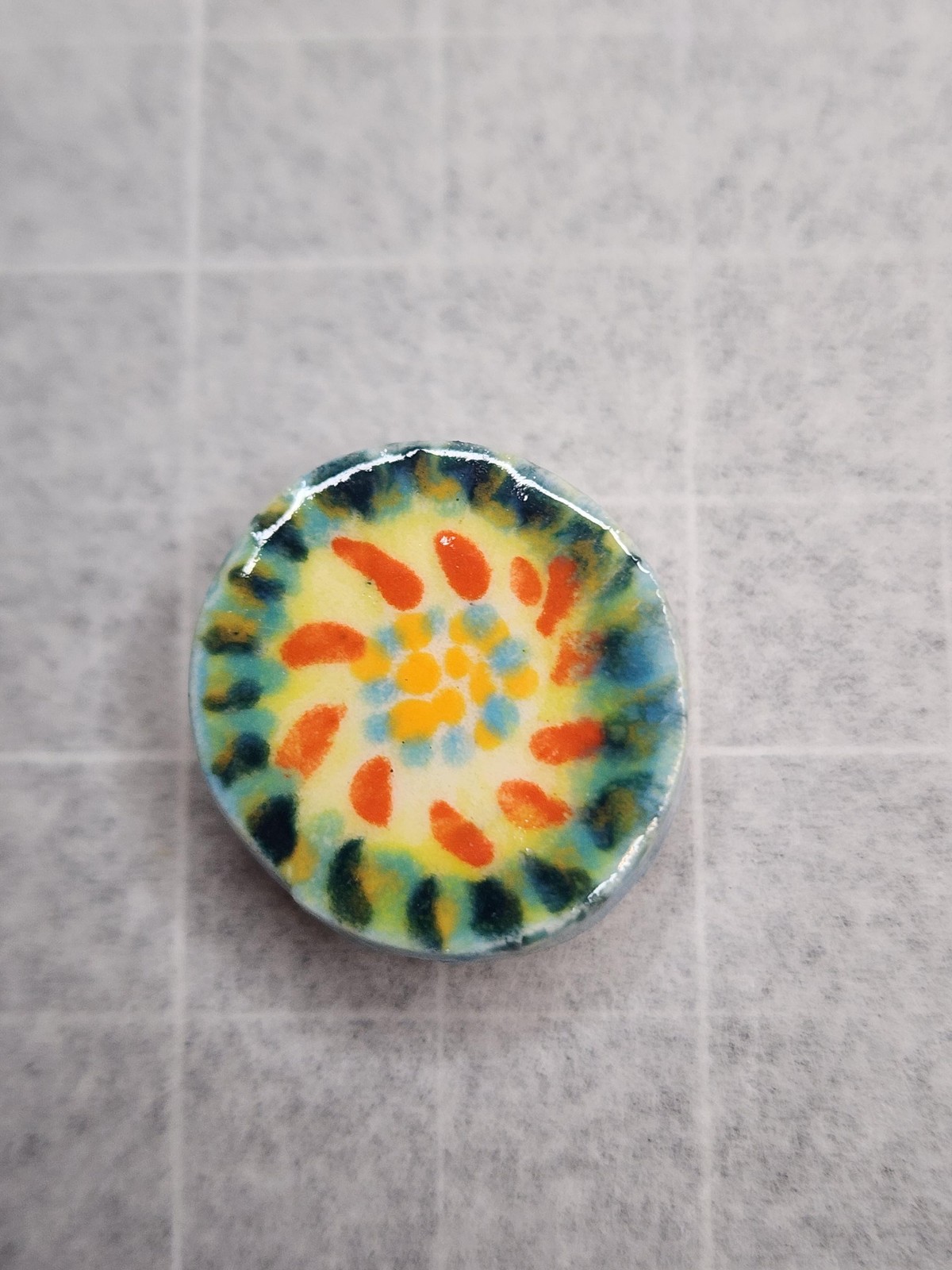 Mid to Lil CeramagnetsHandmade Ceramic Button Magnets – Wearable Art | Colorful