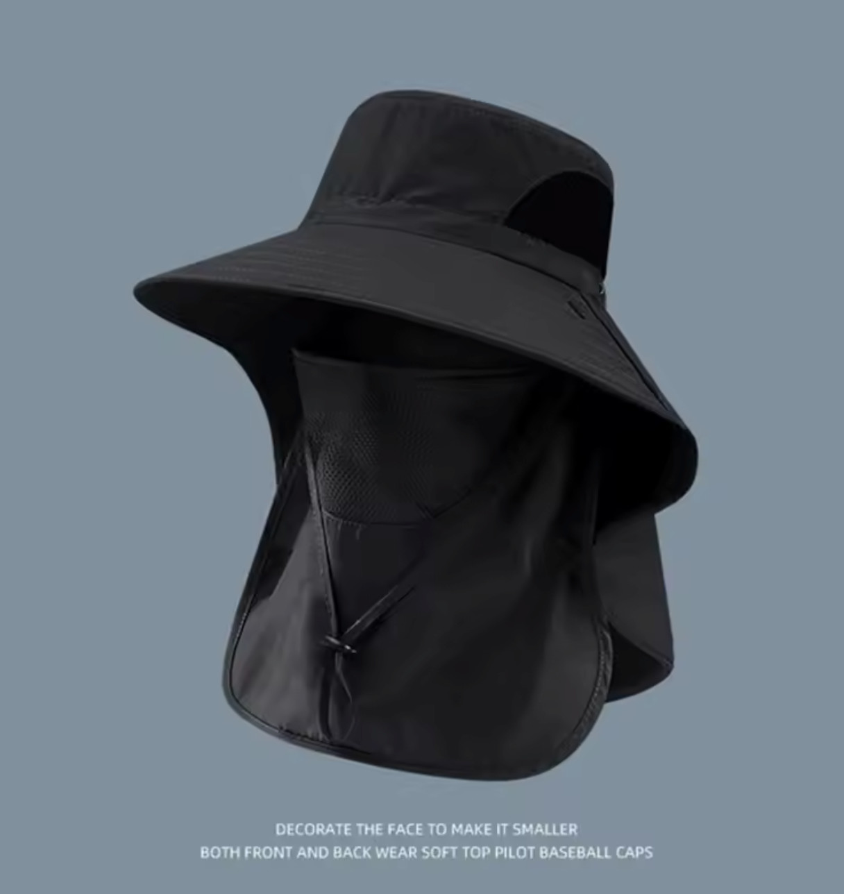 Wide Brim Sun Hat UV Protection Bucket Cap For Hiking Camping Fishing Safari Men