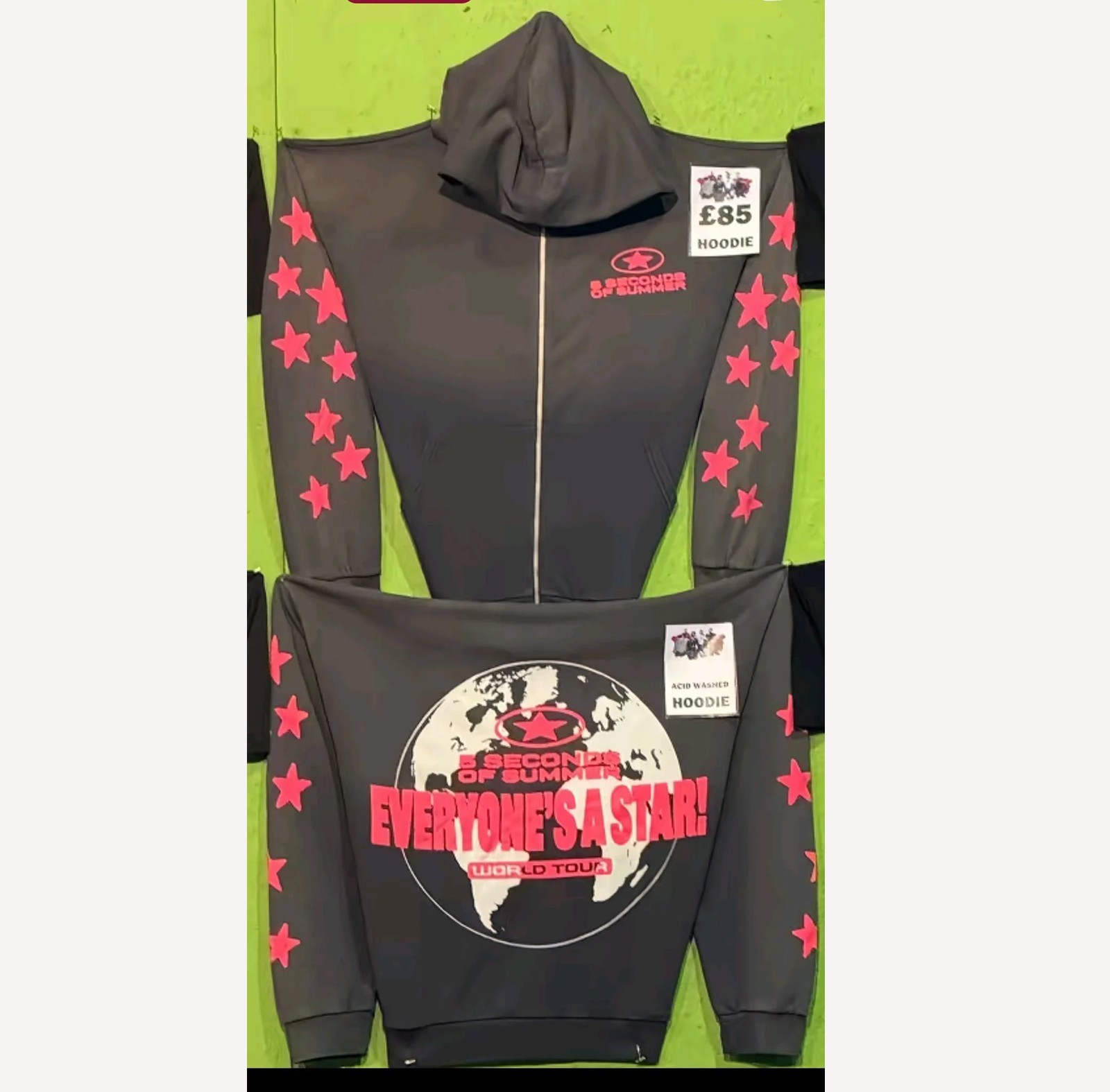 5 Seconds of Summer Everyone’s A Star Tour North America 2026 hoodie zip