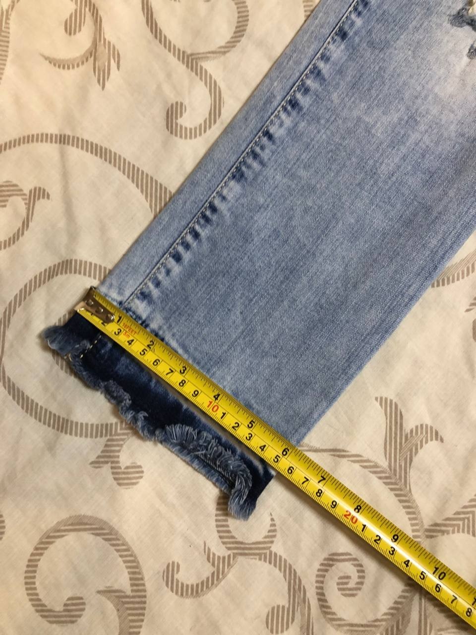 Philipp Plein Jeans 27 Straight Cut Distressed Ripped