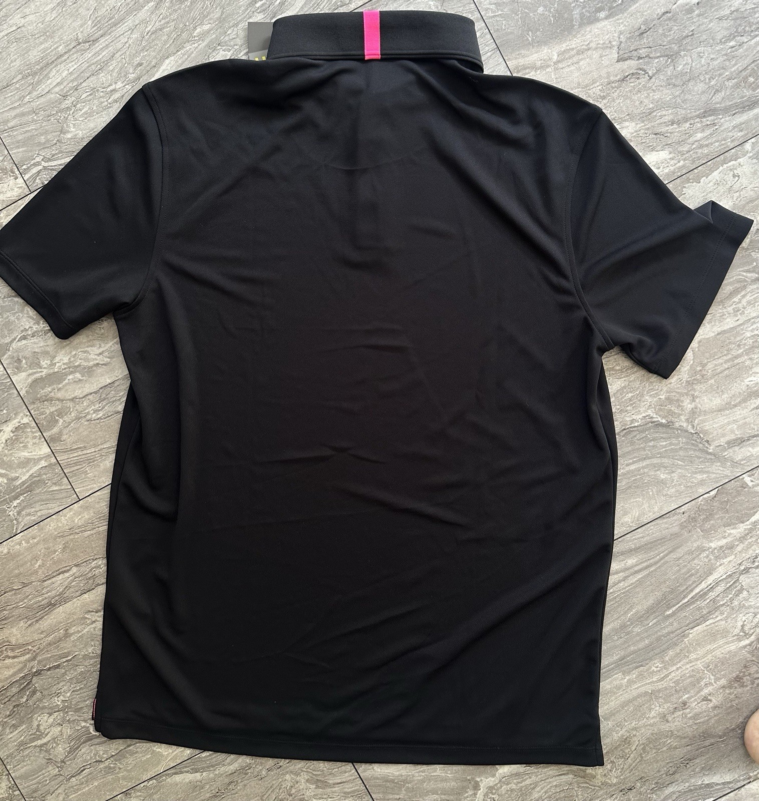 G/FORE 2 Men’s Essential Performance Pique Polo Sz L Blue Black Golf Active NWOT