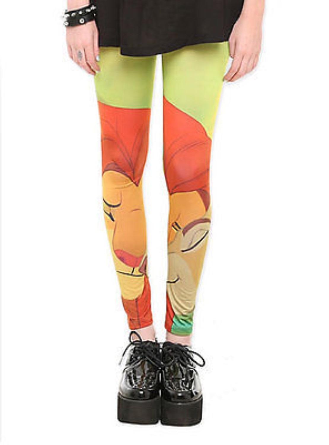 THE LION KING SIMBA NALA LEGGINGS leggins DISNEY Size Small new with tags