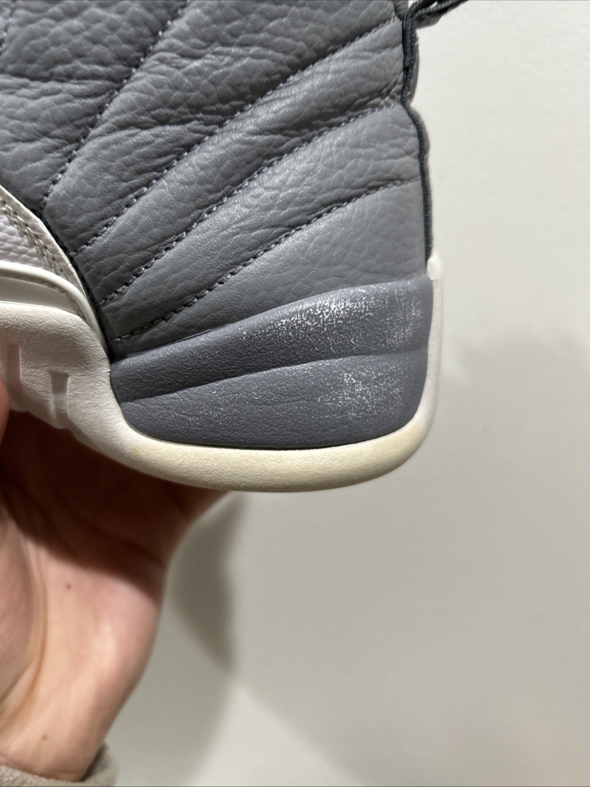 Size 9.5 Men’s Air Jordan 12 Stealth Gray White CT8013-015 2022