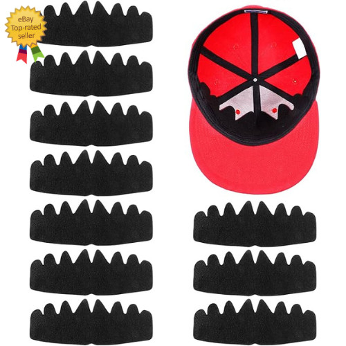 10 PCS Black Baseball Caps Inserts, Flexible Washable Hat Shaper Insert…