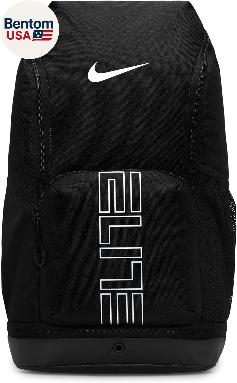 , Unisex, Varsity Elite Backpack (32L), Black/Black/Metallic Silver, One Size