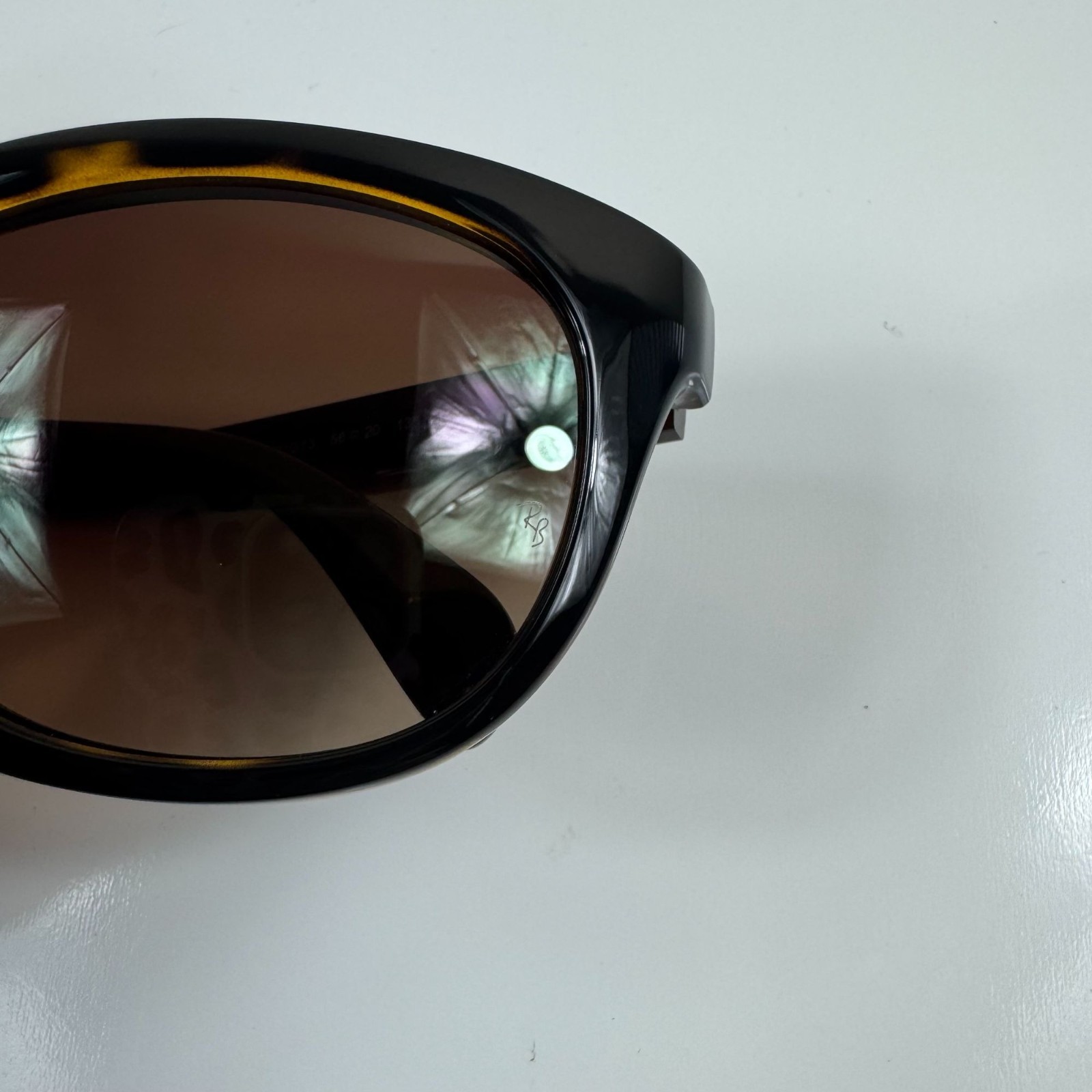 Ray Ban RB4216 Tortoise Shell Sunglasses Brown Gradient Polished Light Havana