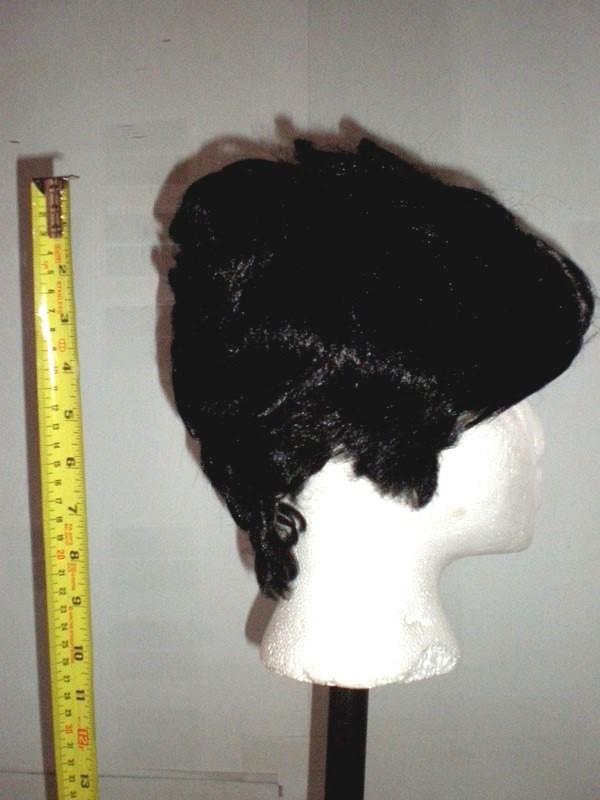 Wig Black Short 100% Synthetic Fiber for Halloween Costume
