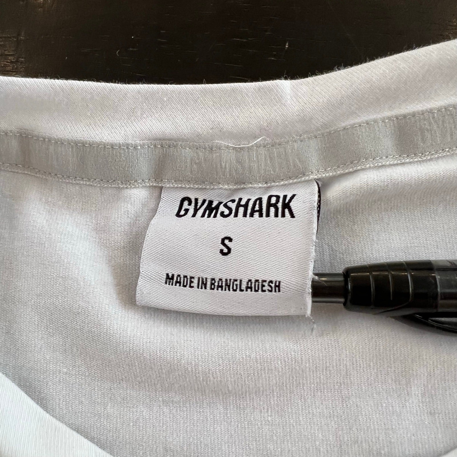 Gymshark Men’s Small White Stringer Tank Top Sleeveless Gym Workout Active EUC