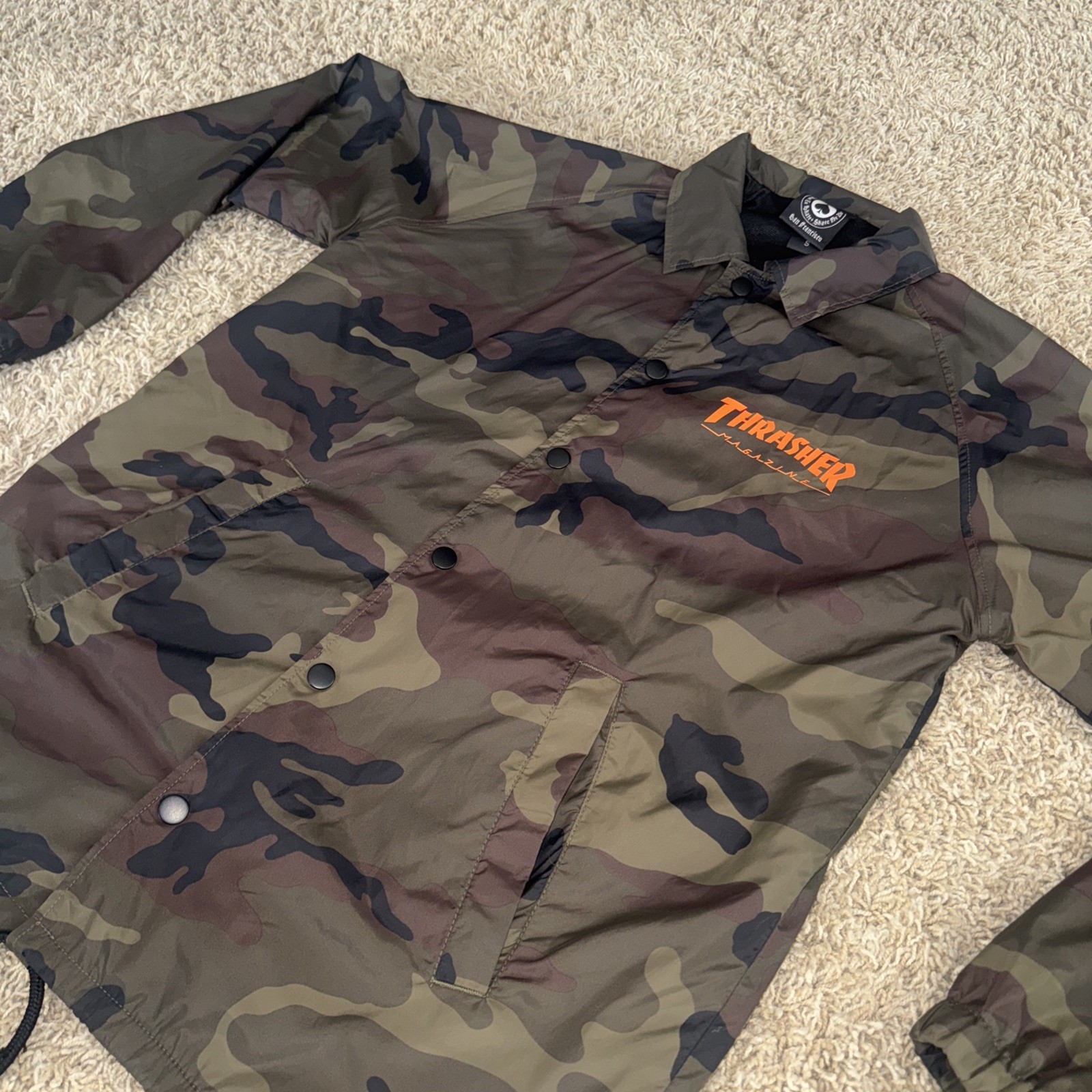 Thrasher Camouflage Skategoat Skateboarding Windbreaker Jacket – Men’s Small