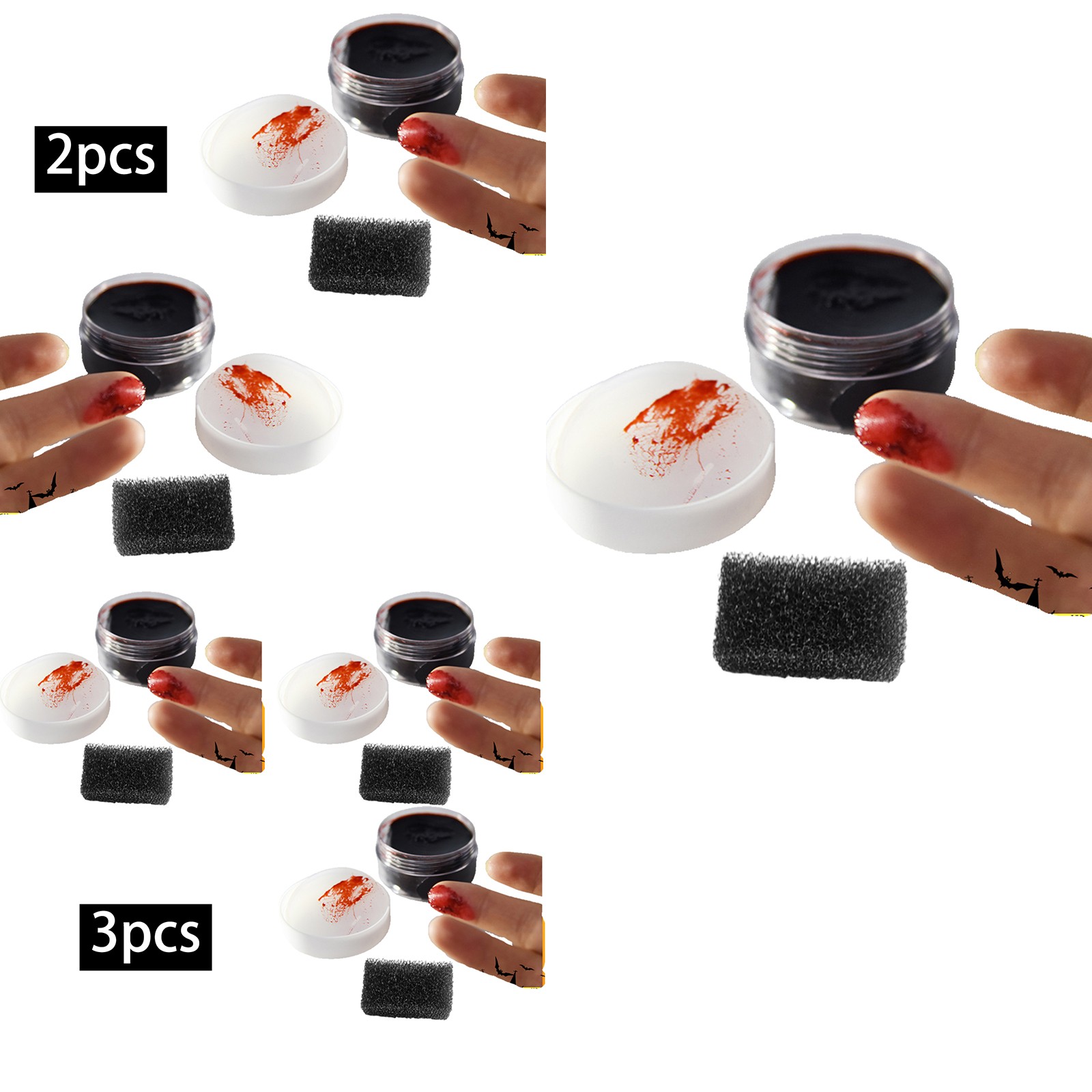 1Pc/2Pcs/3Pcs Scab Bloods Gel Cosplay Fake Blood 30g/1.06 OZ Halloween Makeup