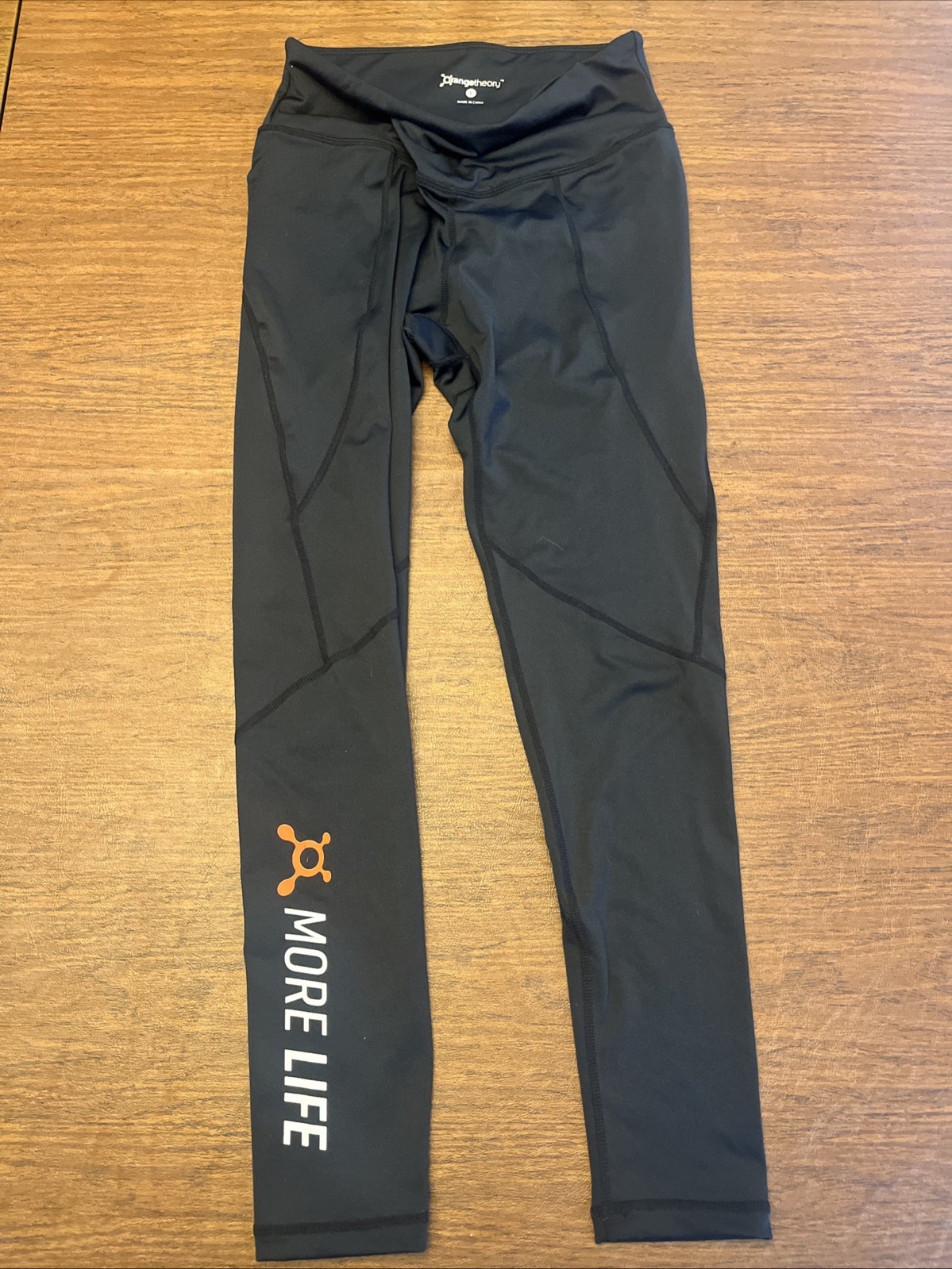 Orangetheory Fitness Women’s Small Black Leggings High Rise MORE LIFE