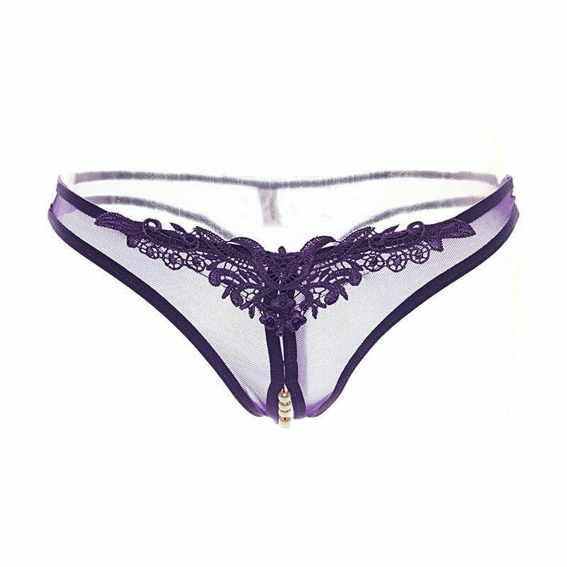 ☆USA☆ Sexy Women Lace Thong G-string Panties Lingerie Underwear Crotchles T-back