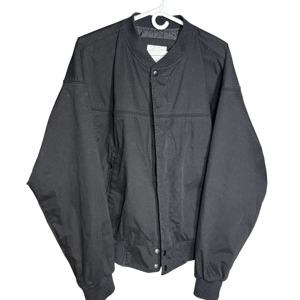 Vintage 90s Knightsbridge Derby Jacket Cup Shoulder Bomber Black Men’s Large USA