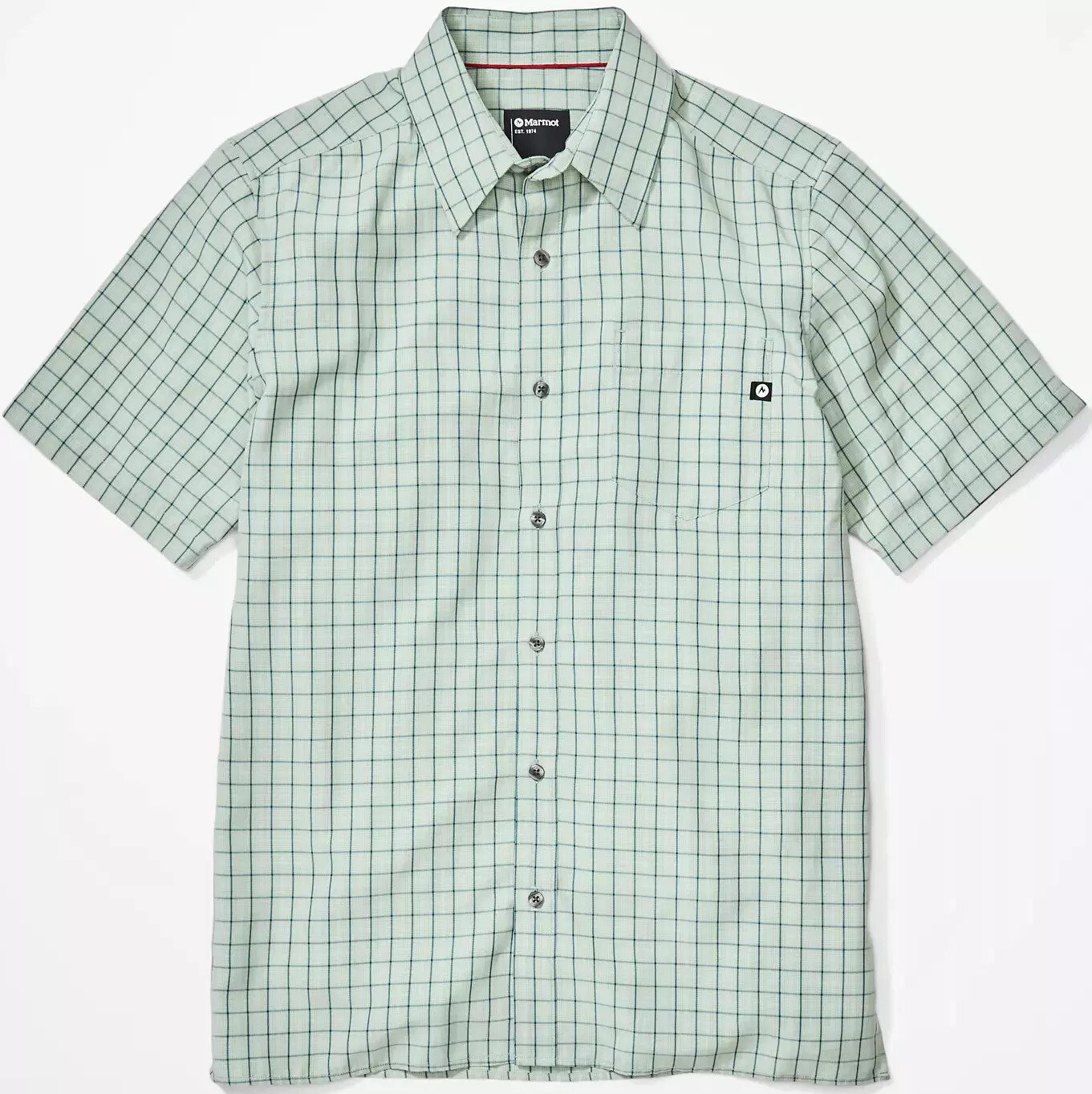 MARMOT Eldridge UPF Sun TRAVEL Hiking QUICK Dry WINDOWPANE Plaid SHIRT Mens size