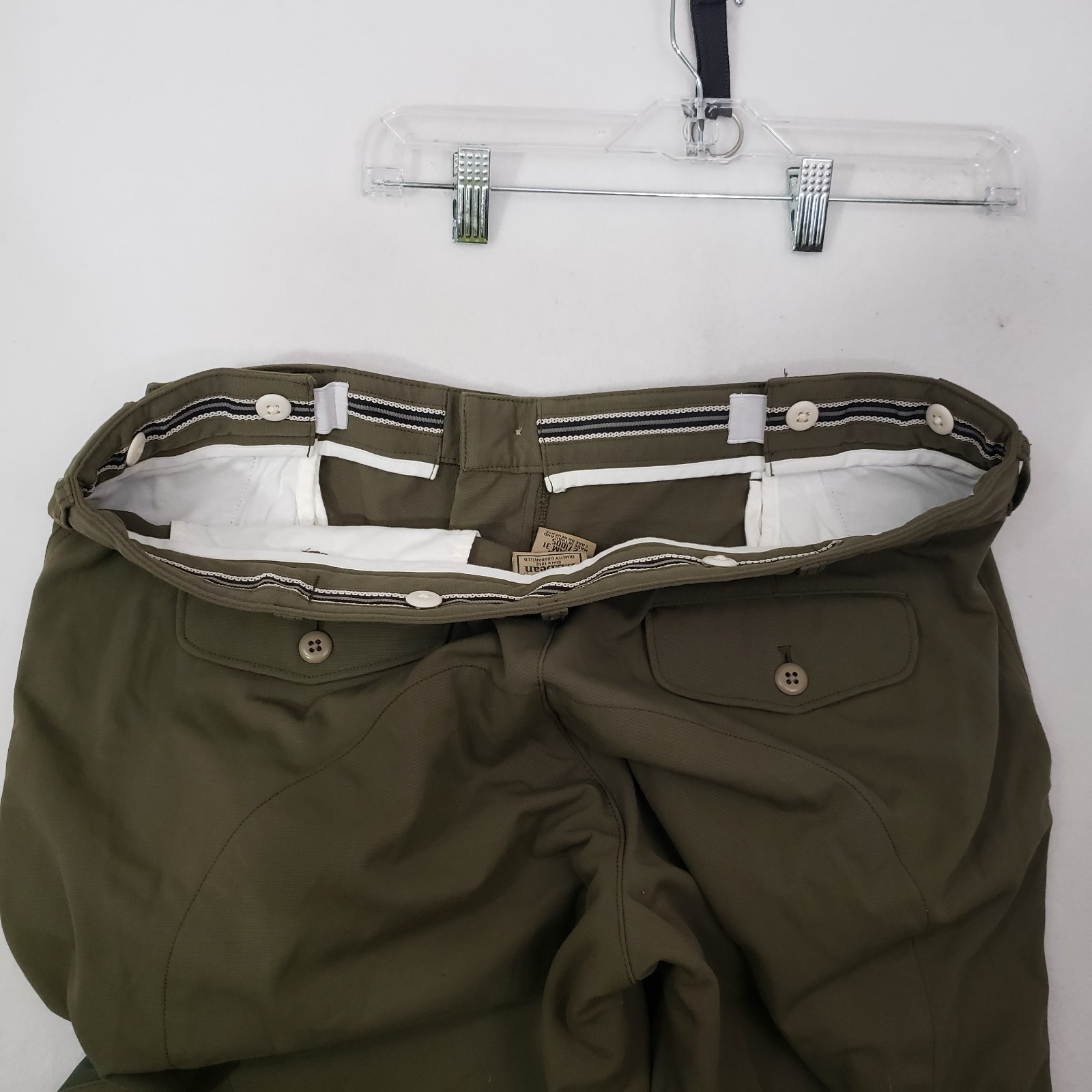LL Bean Upland Briar Double Knee Brush Pants Men’s 38×31 Olive Green Nylon