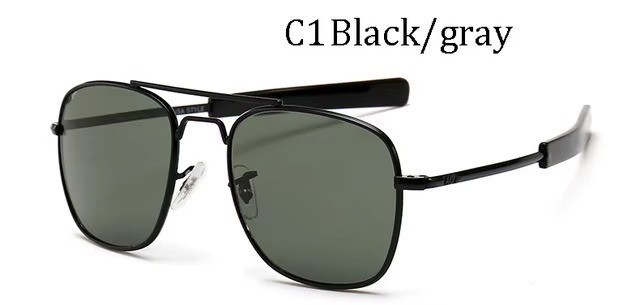 Aviator Sunglasses Premium Military Pilot Ultraviolet Mens Polarized Sunglasses