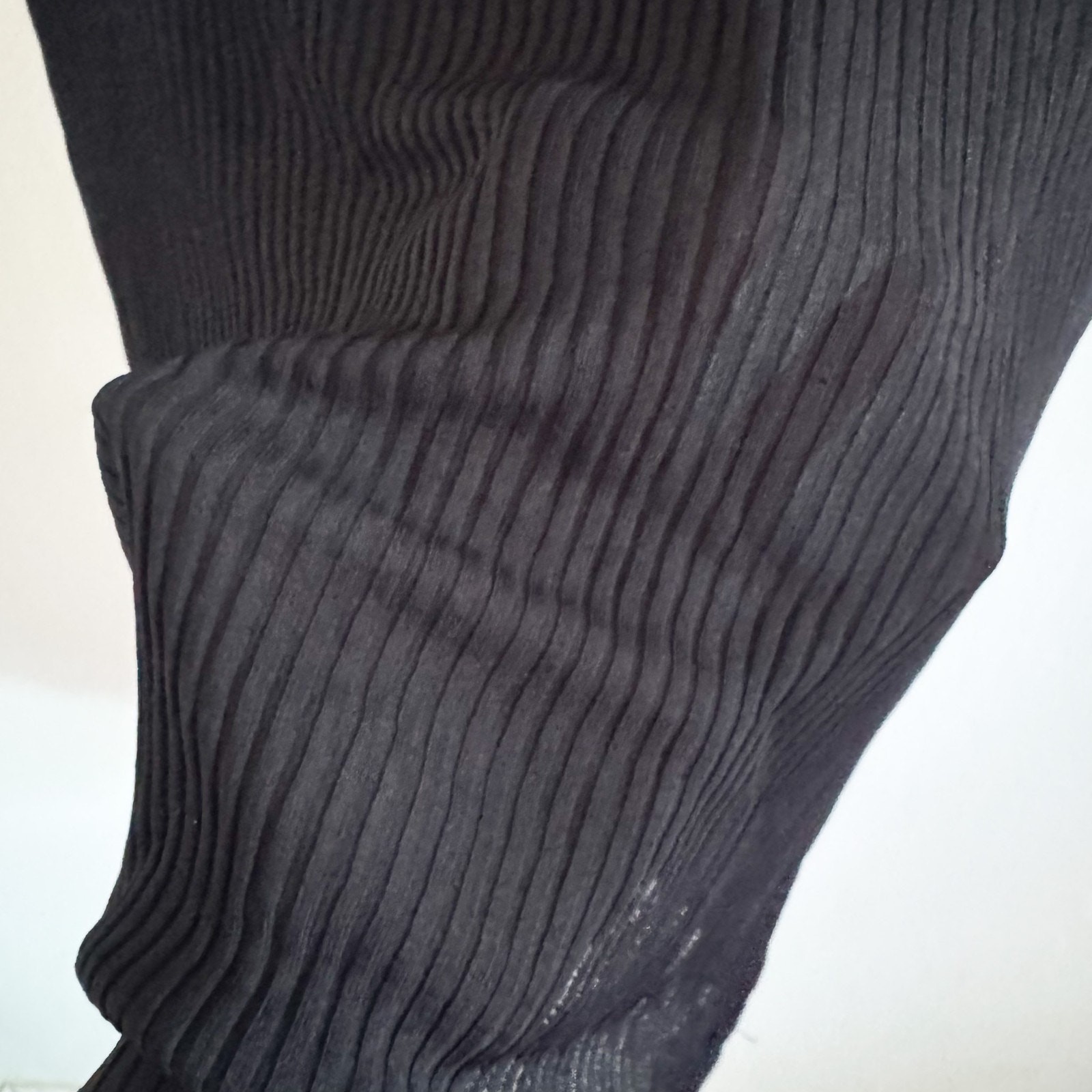 Gianni Versace Vintage Black Semi Sheer Zip Top EU 48