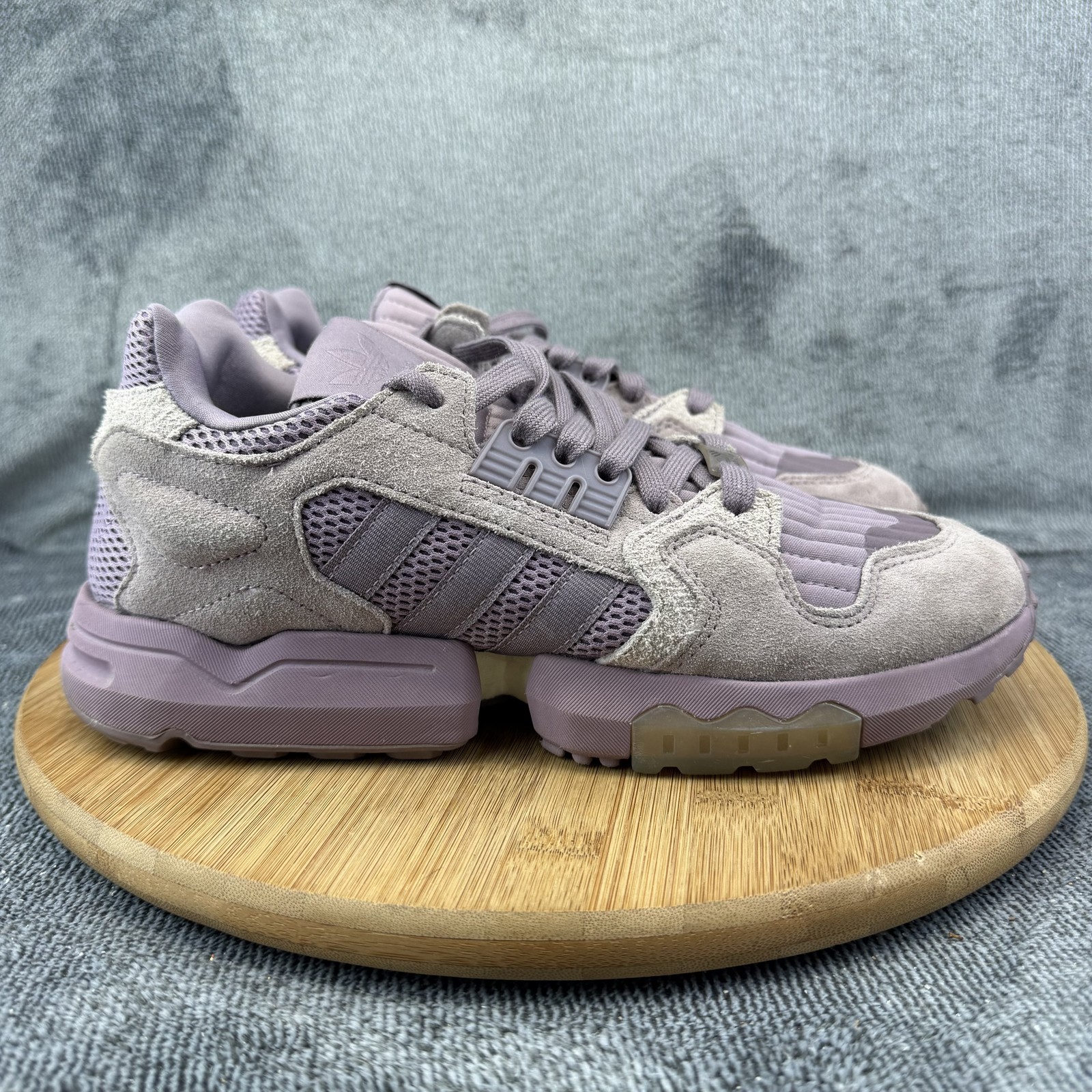 Adidas Torsion Shoes Mens Size 9 Purple Suede Low Top Athletic Sneakers EF4347
