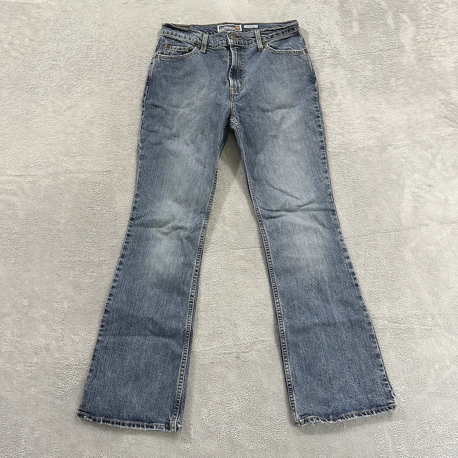 Old Navy Jeans Women’s 28 Waist Bootcut Just Below Waist Stretch Light Blue Y2K