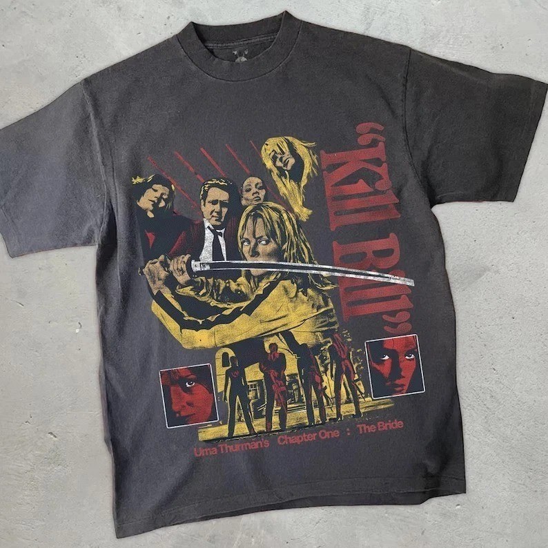Kill Bill Shirt, Retro Movie Graphic Tee Shirt Gift For Fans