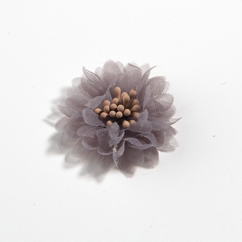 4CM 1.5″ Mini Chiffon Fabric Flower For Hair Accessories Artificial Hair Flowers