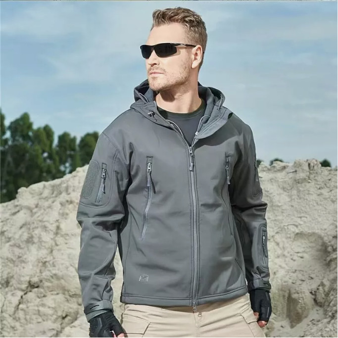 Tactical Jacket Mens Waterproof Military Coat Soft Shell Work Windbreaker Jacket