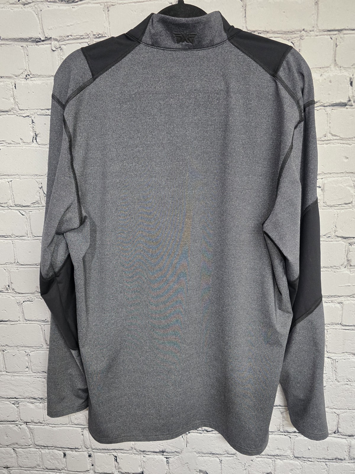 PXG Parsons Xtreme Golf 1/4 Pullover Zip Mens L Gray Paneled Performance Sweater
