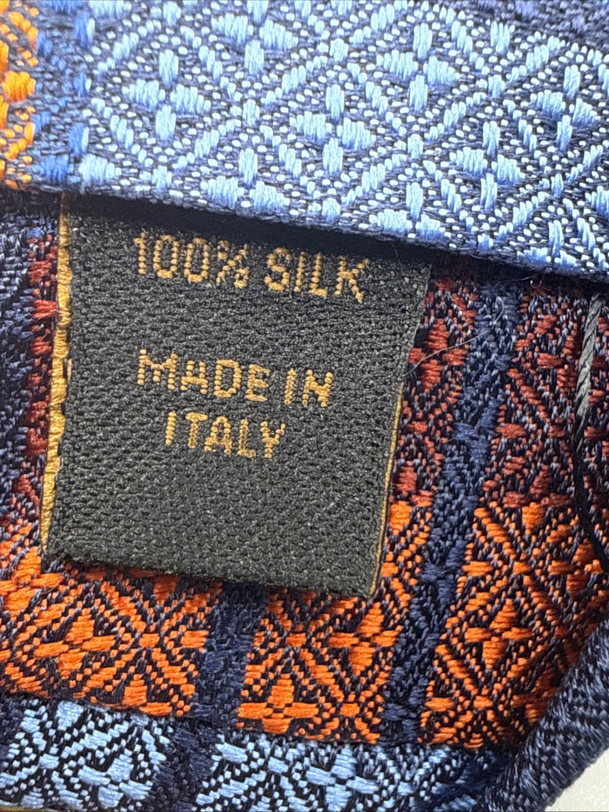 Jos A Bank Reserve Collection Silk Tie Plaid Geometric Patchwork 3-1/8”W 60”L