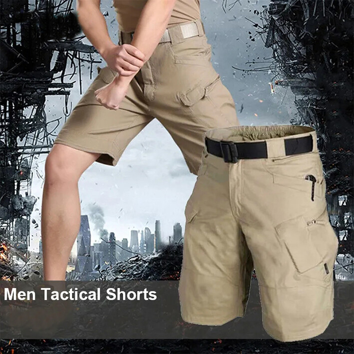 Mens Summer Tactical Shorts Cargo Outdoor Waterproof Hiking Fishing Track Shorts