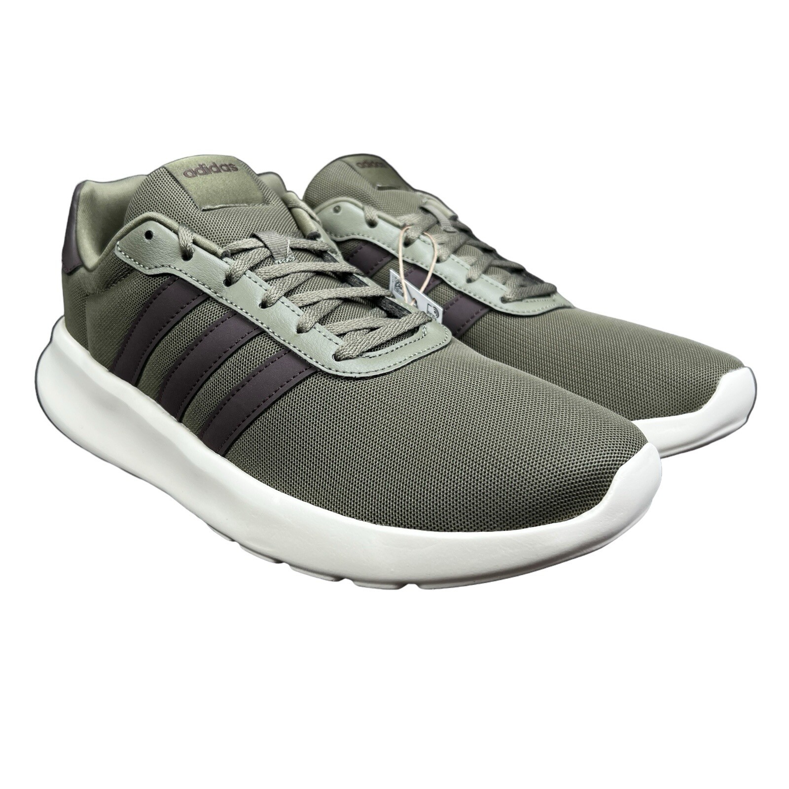 Adidas Lite Racer Adapt 3.0 Army Green White Black Shoes IG3605 Men’s Sz 8 – 13