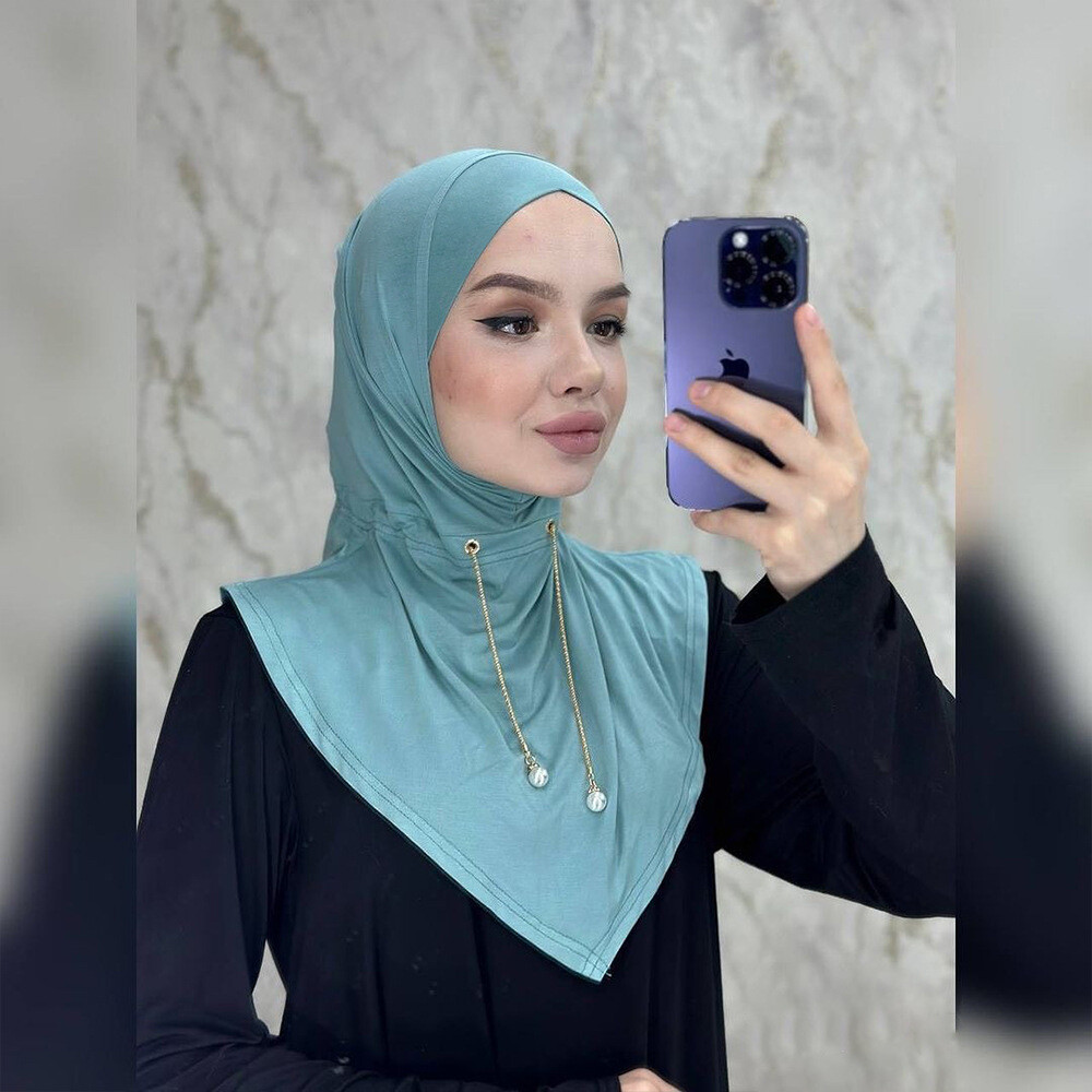 Instant Hijab Scarf Amira Turban Head Cover Wrap Islamic Women Headscarf Shawls