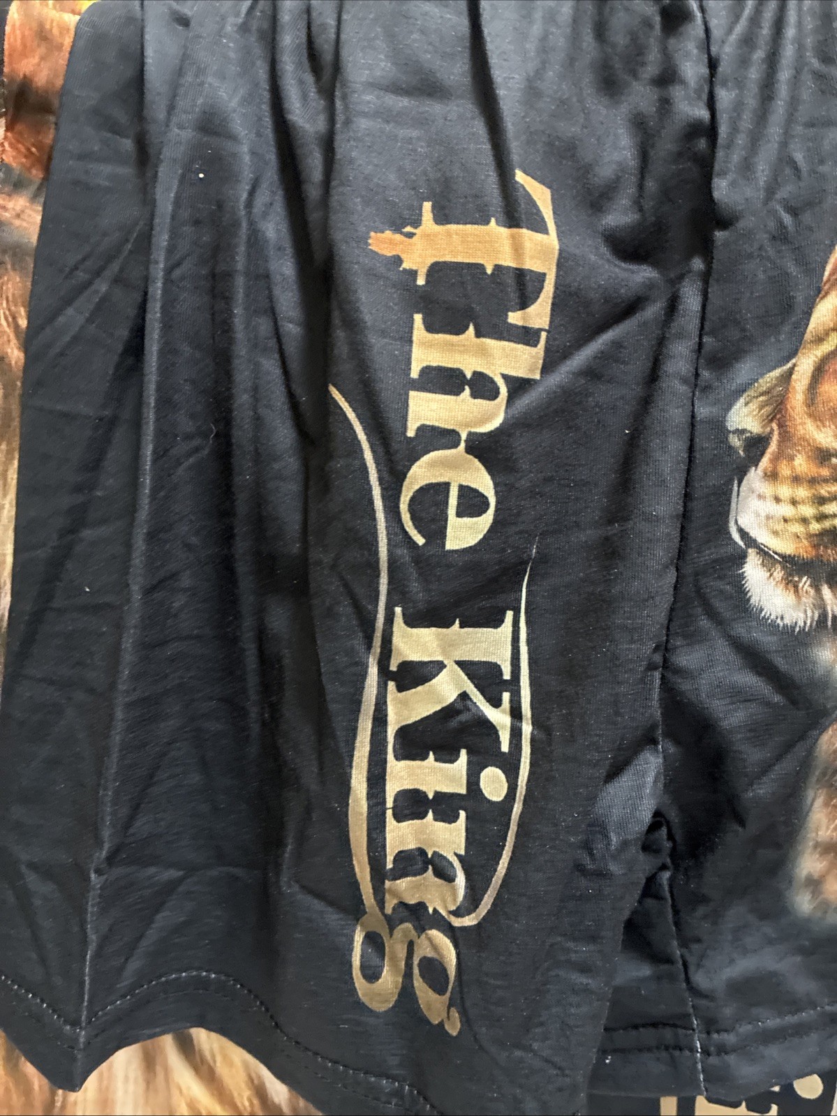Boys Short Set Size5-6 Y The King Loin 🐅👀👑 Cute
