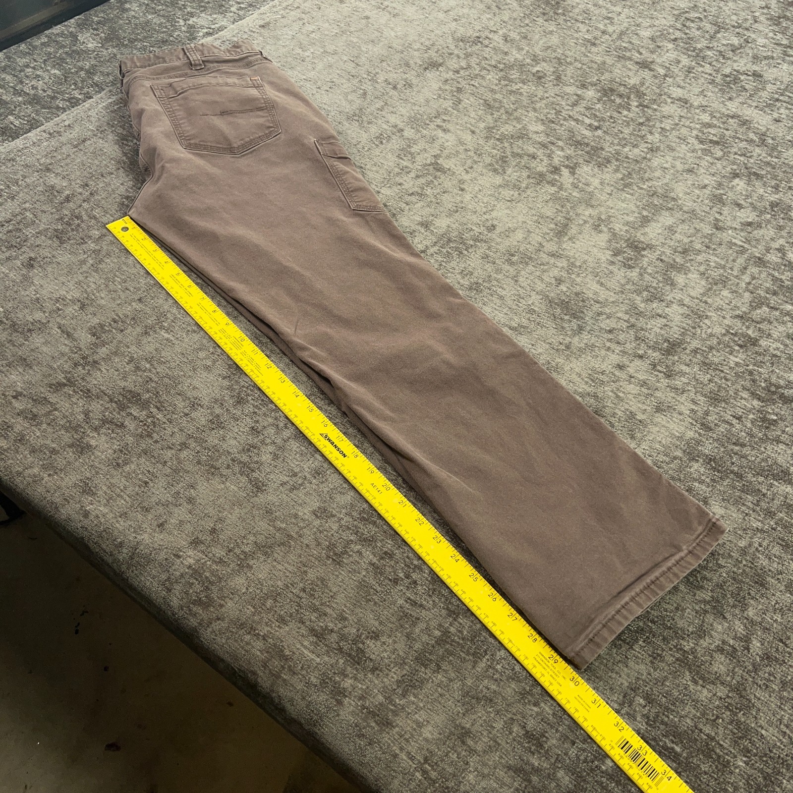 Ariat Rebar M4 Pants Men 32×30 Brown Canvas Relaxed Straight Stretch Tag:34