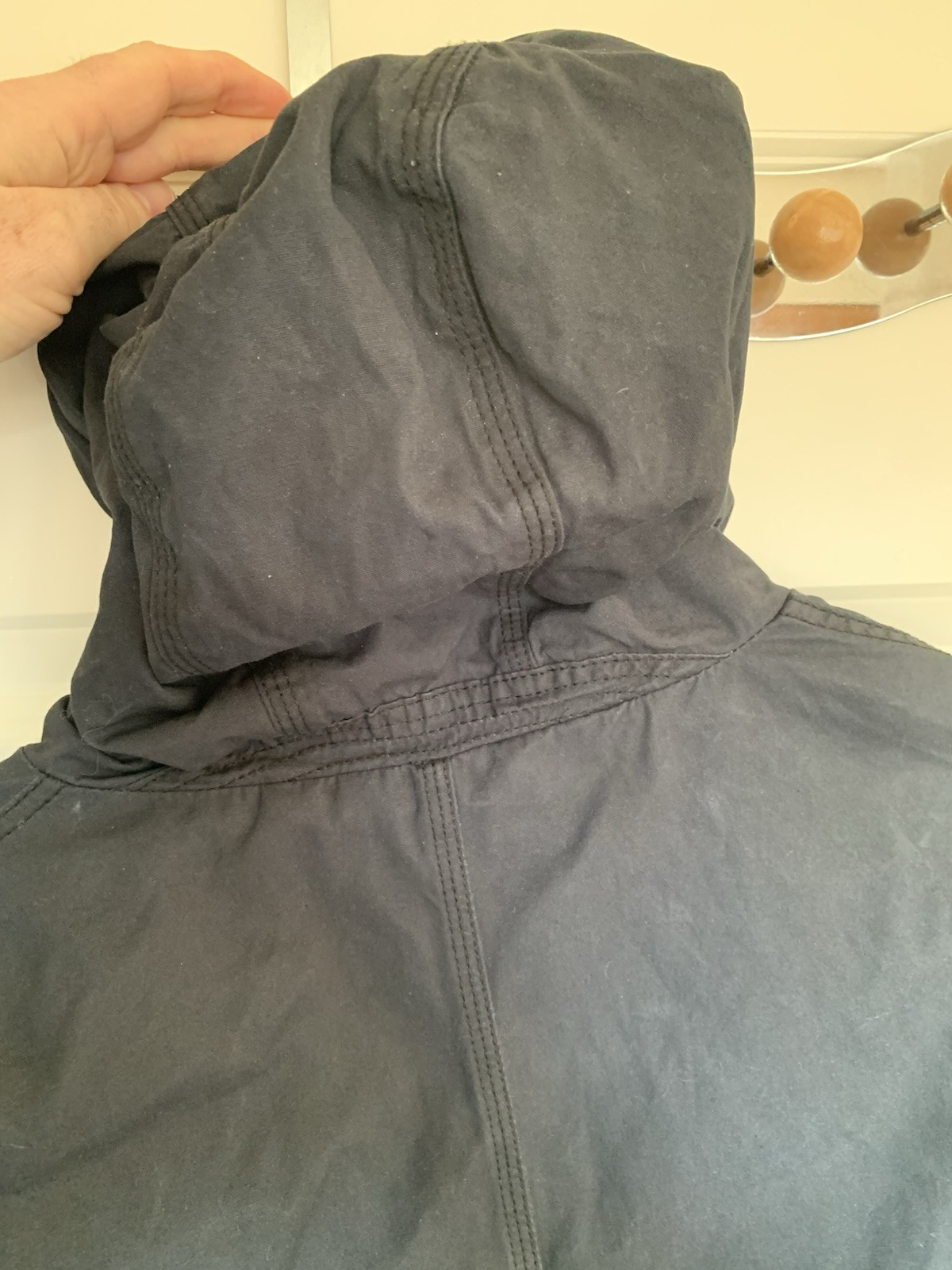 Genuine Jasper Conran Jacket Women’s XL Blue Cotton Hooded Coat – Free Returns