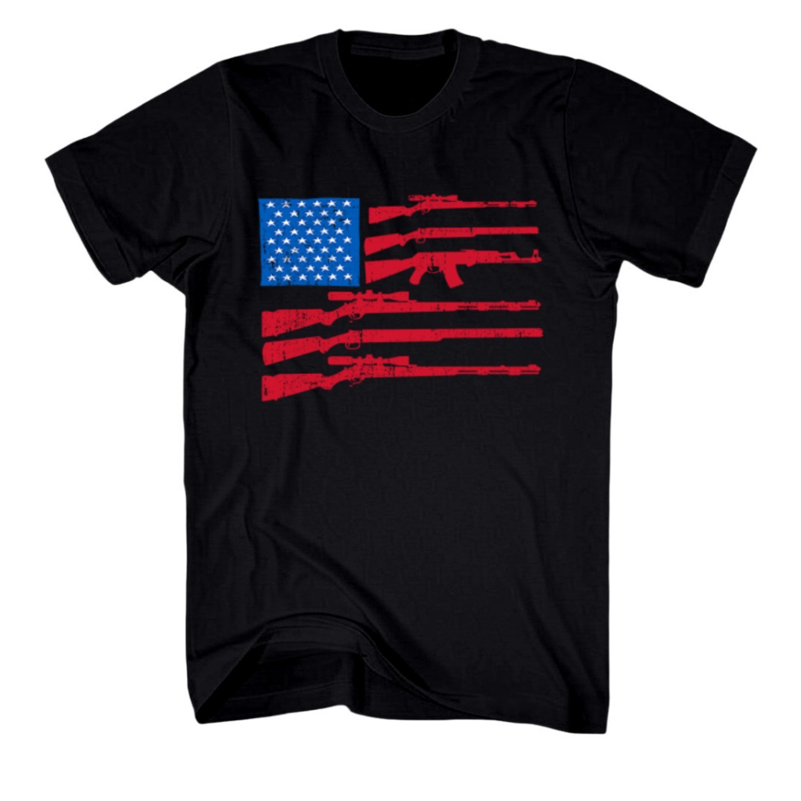 2nd Amendment USA Flag Gun Shirt We the People T Shirt Patriotic Graphic Tee Top