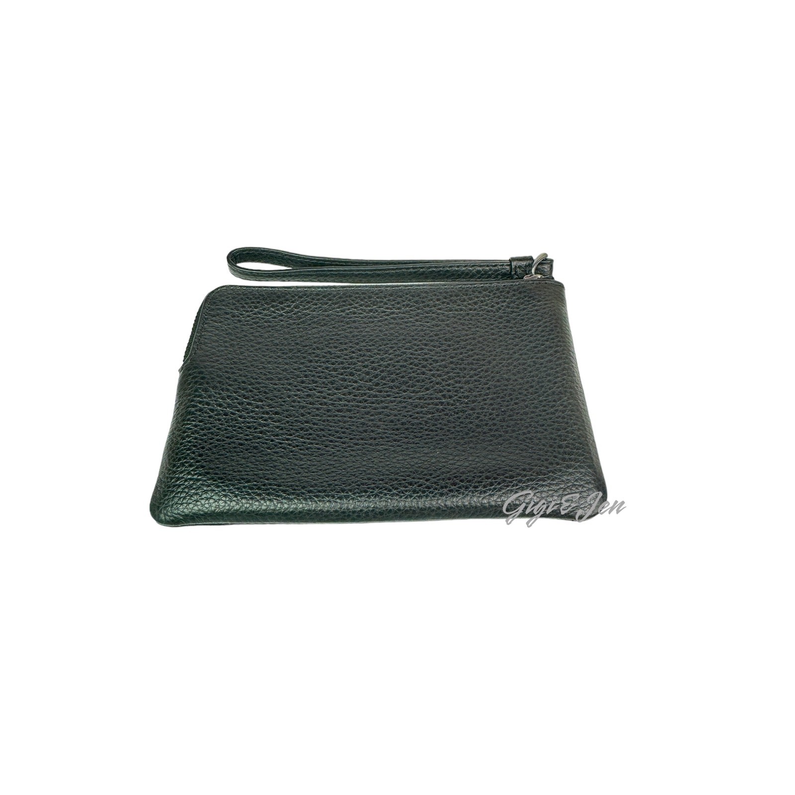 Coach Corner Zip Horse & Carriage Wristlet Black Multi New