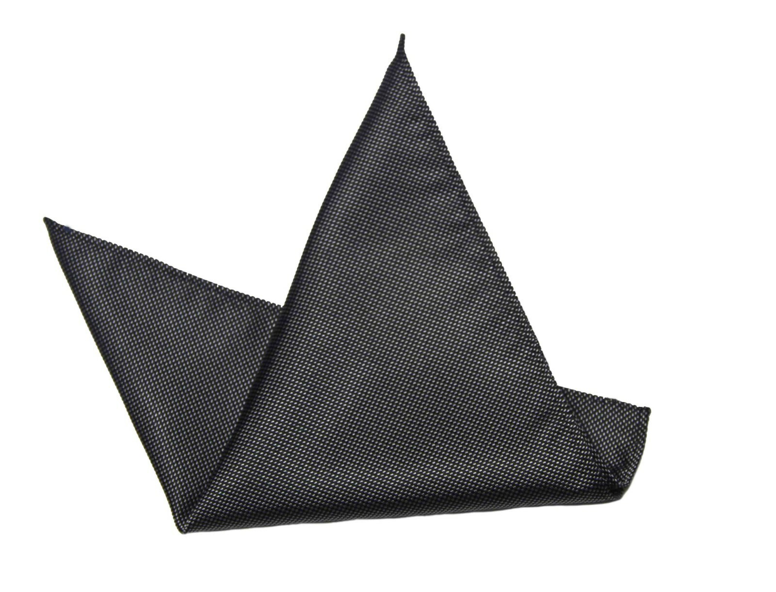 Gascoigne Pocket Square Gray Silk Hand Made 9.75 in X 9.75 in Men’s
