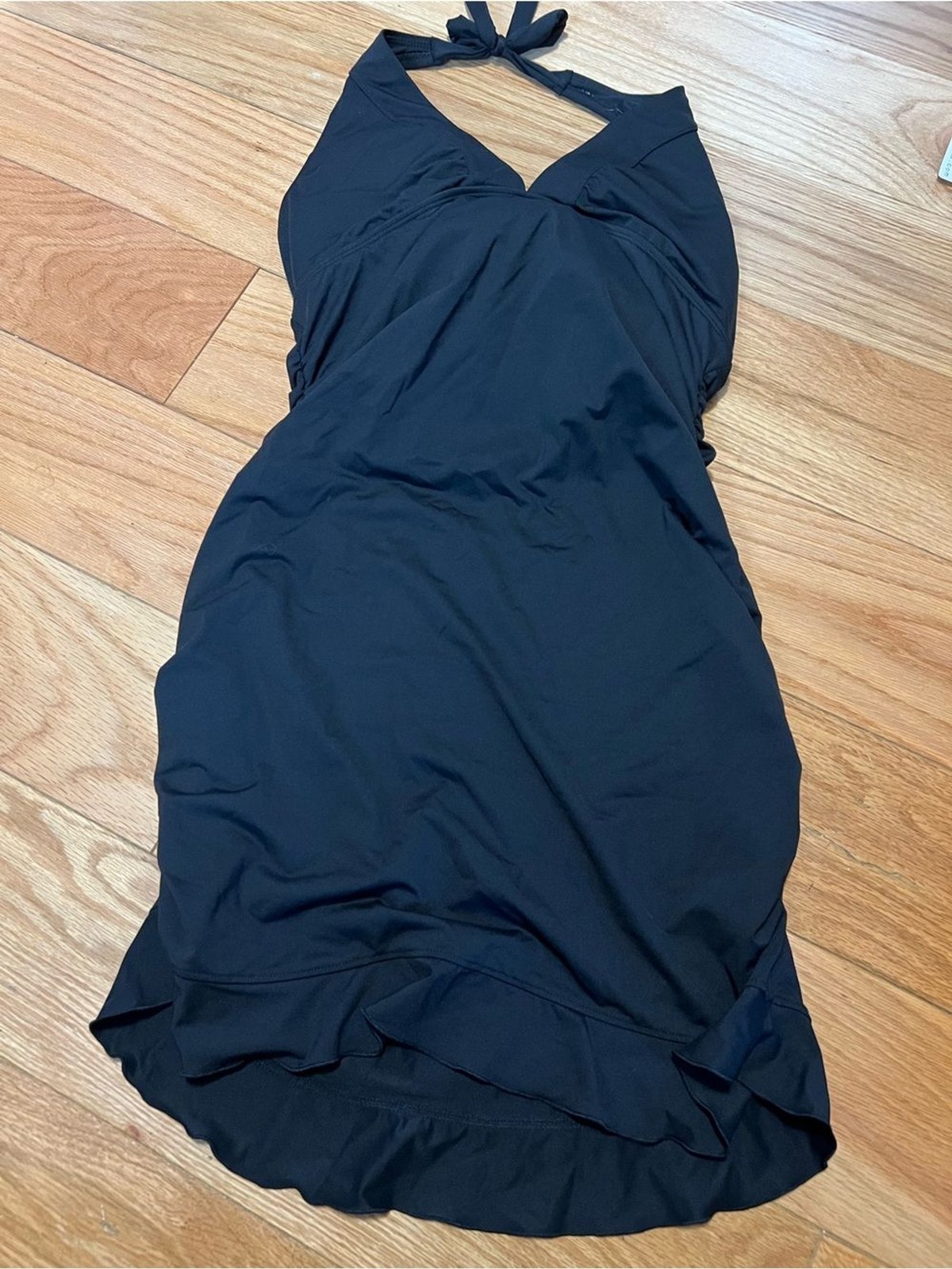 Athleta Black Halter Swim Dress