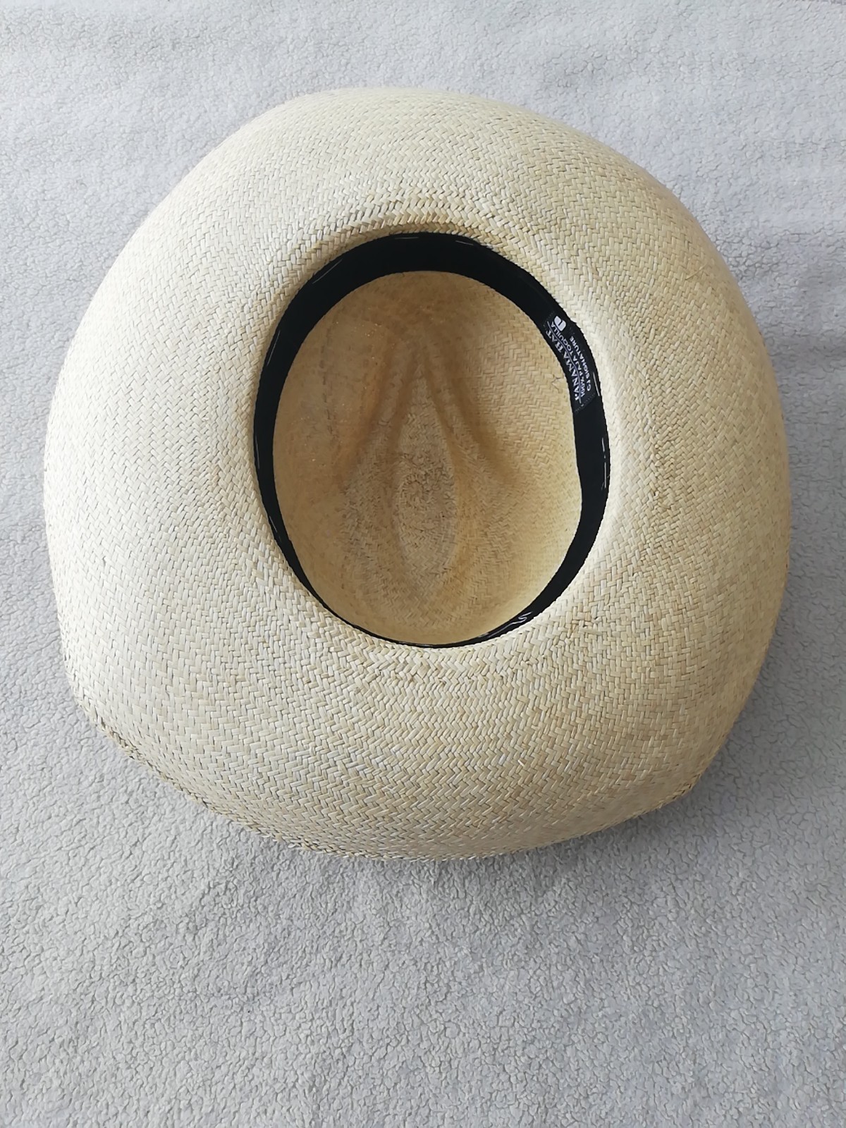 GENUINE ECUADOR HAT “PANAMA HAT” 100% TOQUILLA STRAW LARGE 60Cm CLASSIC BEIGE