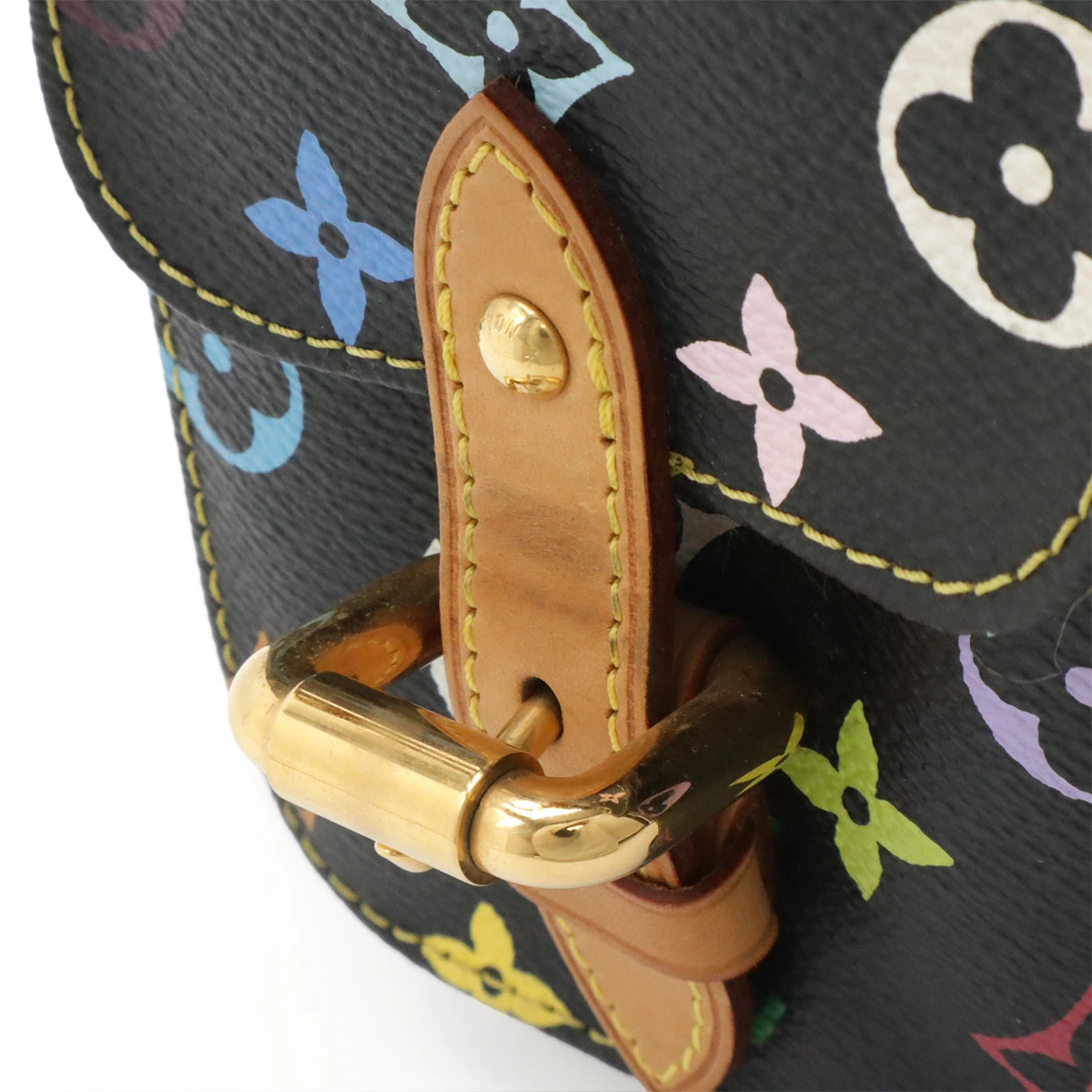 Louis Vuitton Multicolor M42230 Shoulder Bag Logo Canvas Noir Unisex #BLB513