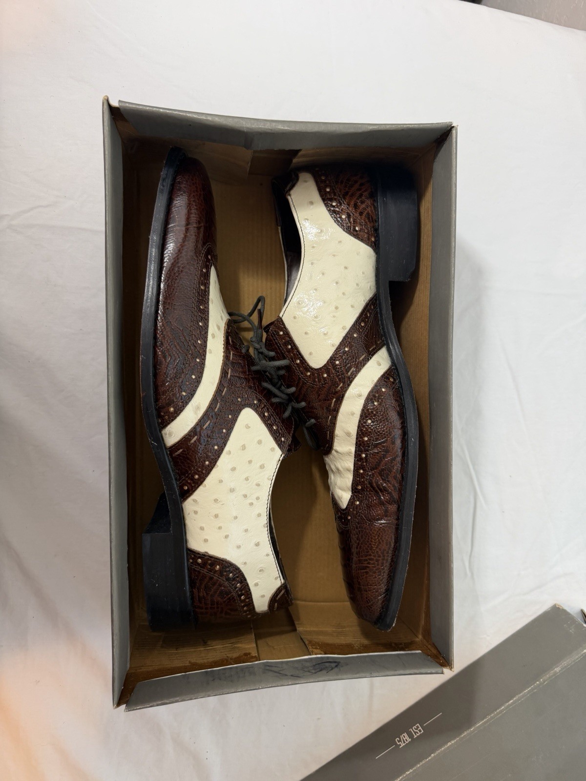 Stacy Adams Armento Men’s Two-Tone Leather Wingtip Brogue Oxford 11M