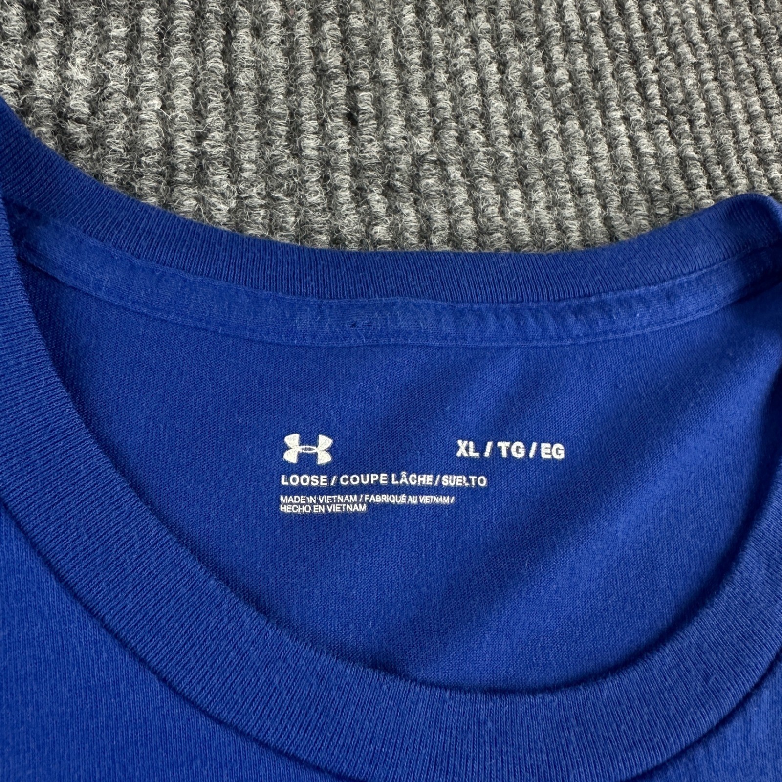 Under Armour Stephen Curry SC30 Graphic T-Shirt Mens XL Royal Blue Loose Fit Tee
