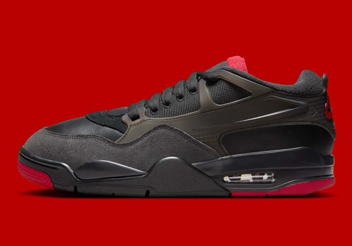 Nike Air Jordan 4 RM RetroBred Black Red FQ7939-060 Men’s Lifestyle Sneakers NEW