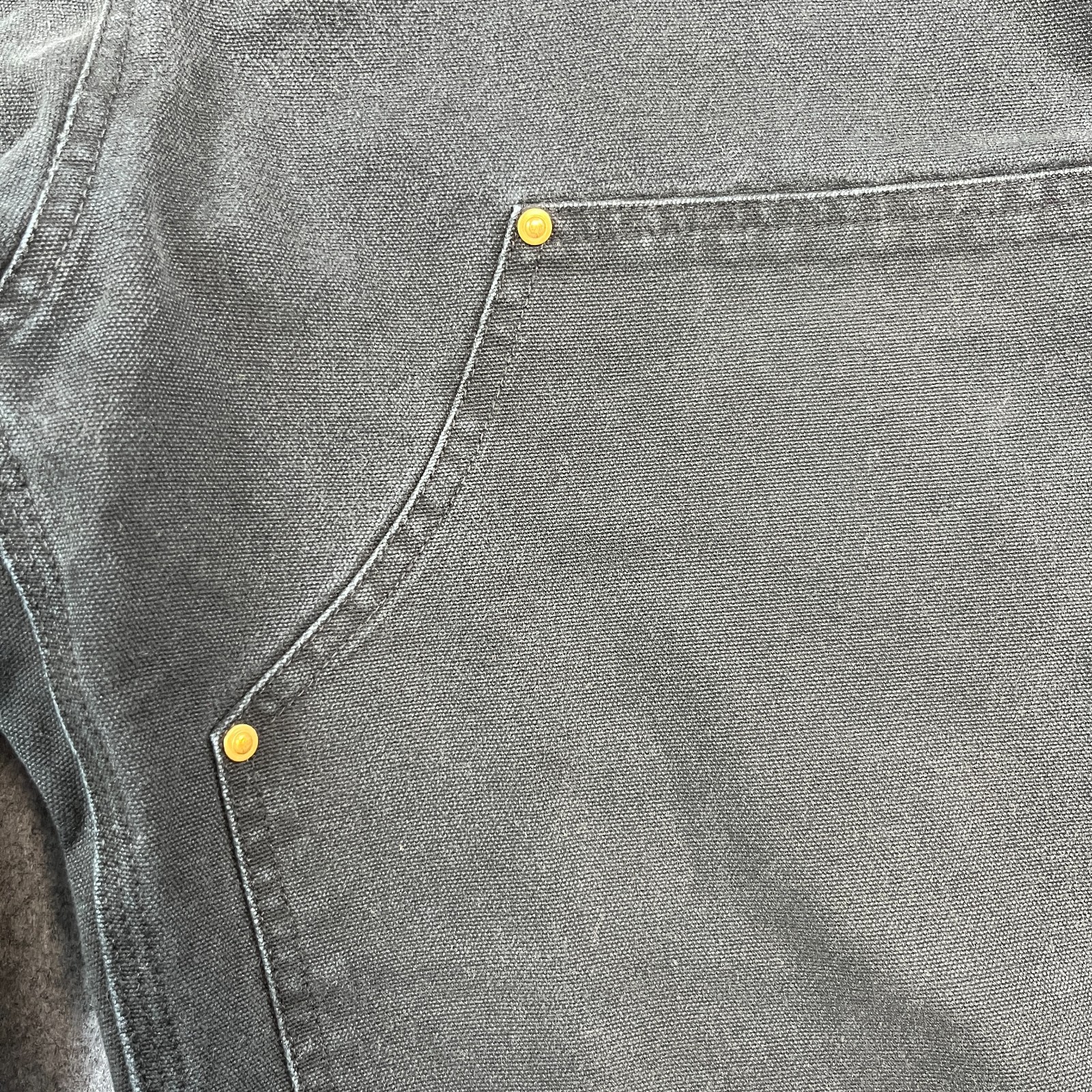 Vintage Carhartt Mens Jeans Double Knee Straight 34 32 Carpenter Loop Black